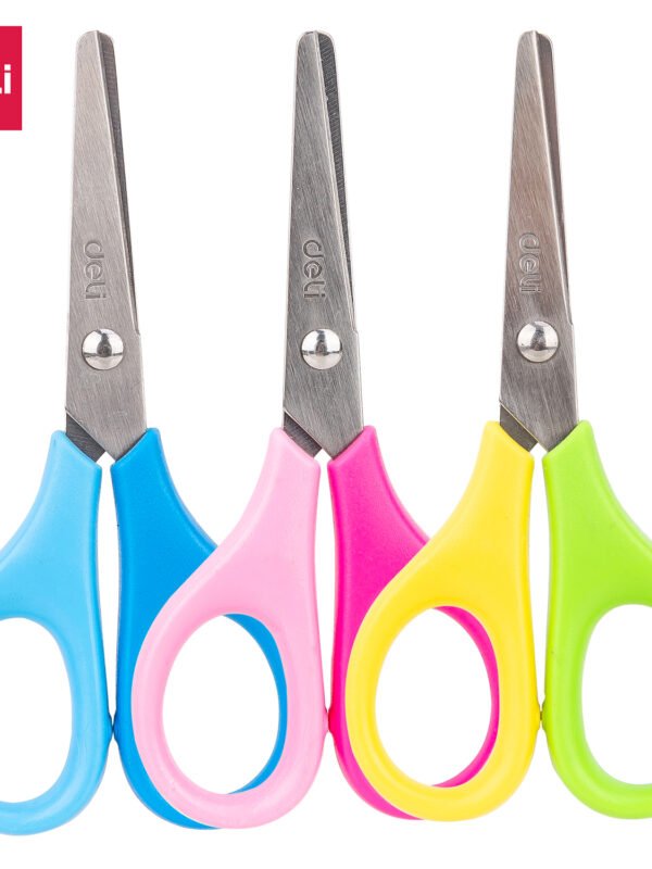 ED60100 (5) ديلي مقص معدن مدرسي للأطفال - 11.5 سم - ألوان مختلفة -ED60100