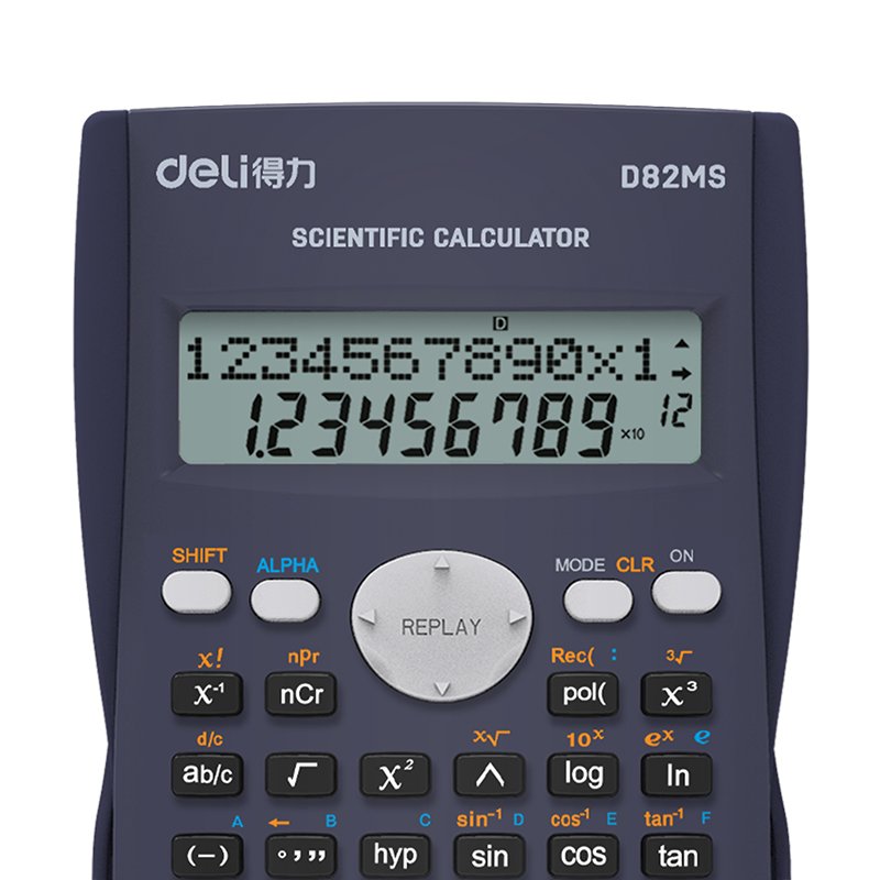 ED82MS (5) ديلي ألة حاسبة علمية - 240 معادلة حسابية - بدن بلاستيك - كحلي ED82MS