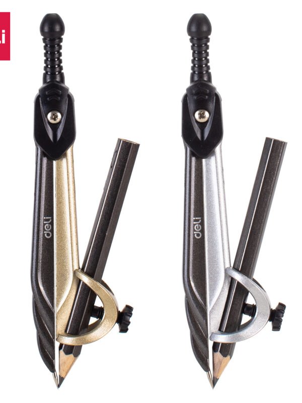 ديلي بيكار معدن - قطر أقصى 28 سم - فضي + ذهبي - مع قلم رصاص - EG20402