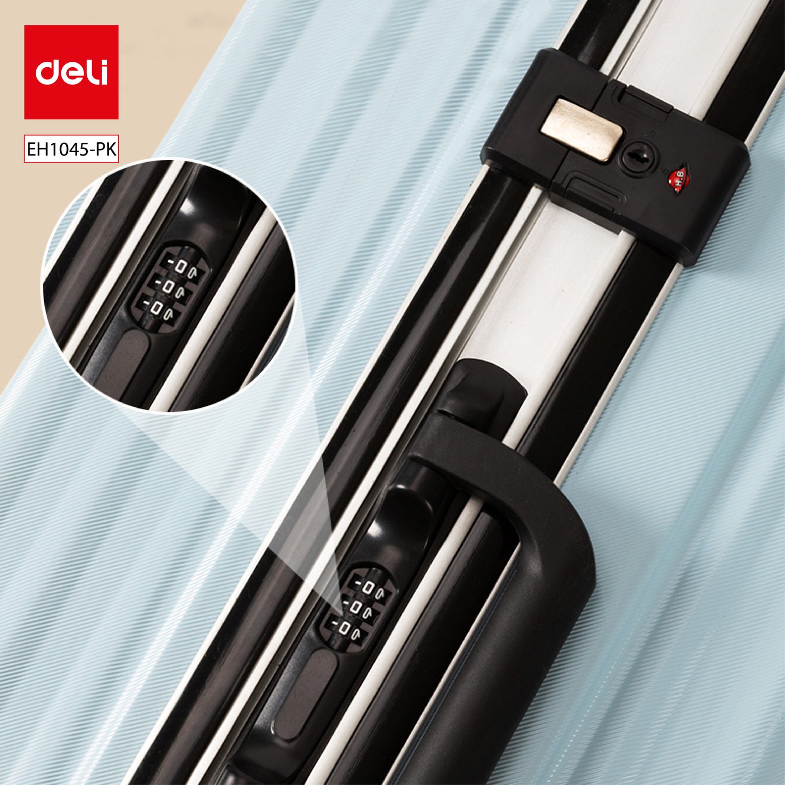 ديلي حقيبة سفر - 40*24.5*56.5 سم + 46*29*68 سم - ألوان مختلفة - EH1045