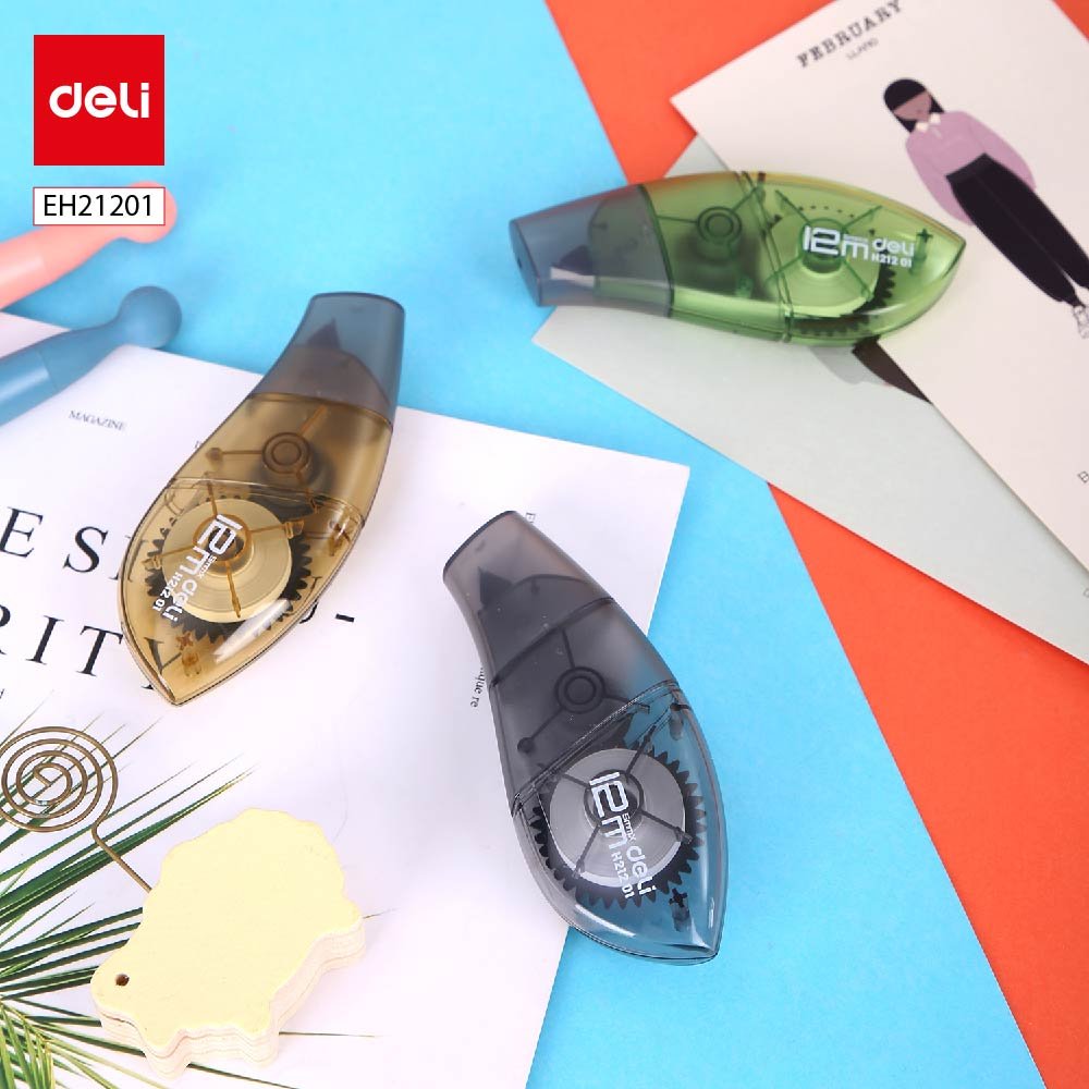 EH21201 (4) ديلي شريط تصحيح - قياس 5*12 مم - أخضر/أسود/بني - EH21201