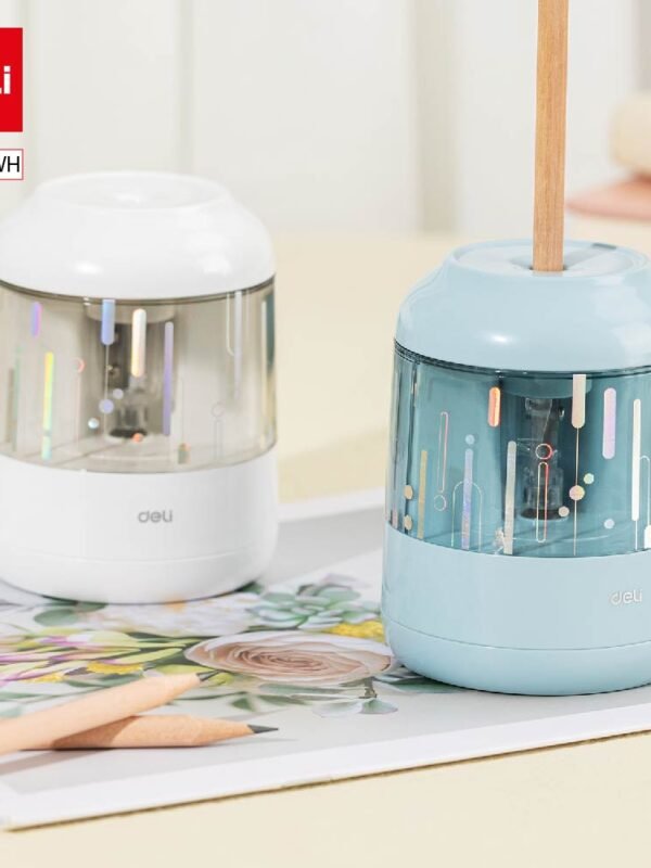 EH508 (6) ديلي مبراة كهربائية مع خزان - قياس 6.9-8 مم - أبيض/أزرق - EH508