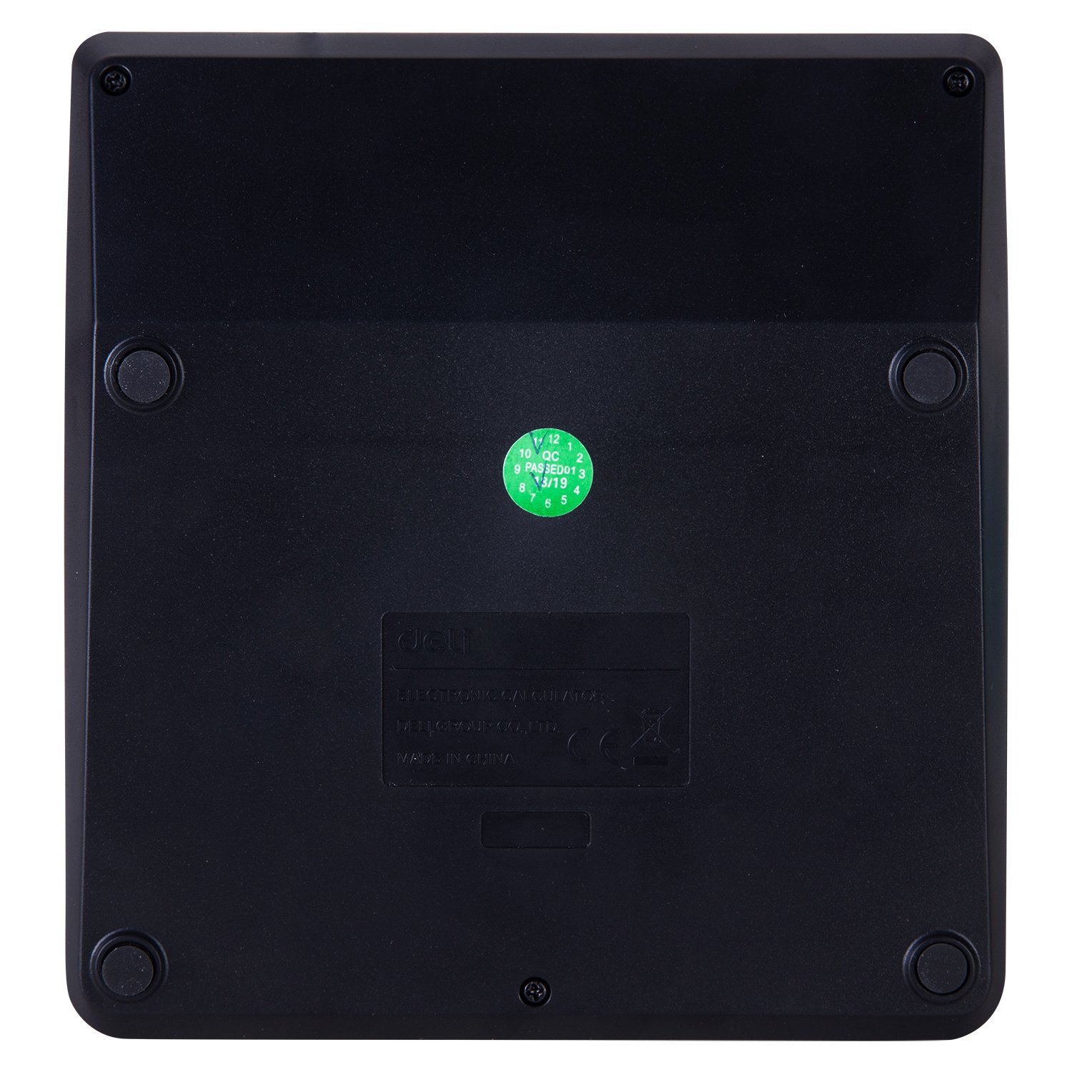 EM01120- (4) ديلي ألة حاسبة مكتبية - مصدرين طاقة - بدن بلاستيك - أزرار مراجعة وتصحيح وإعادة - 12 خانة - أسود EM01120