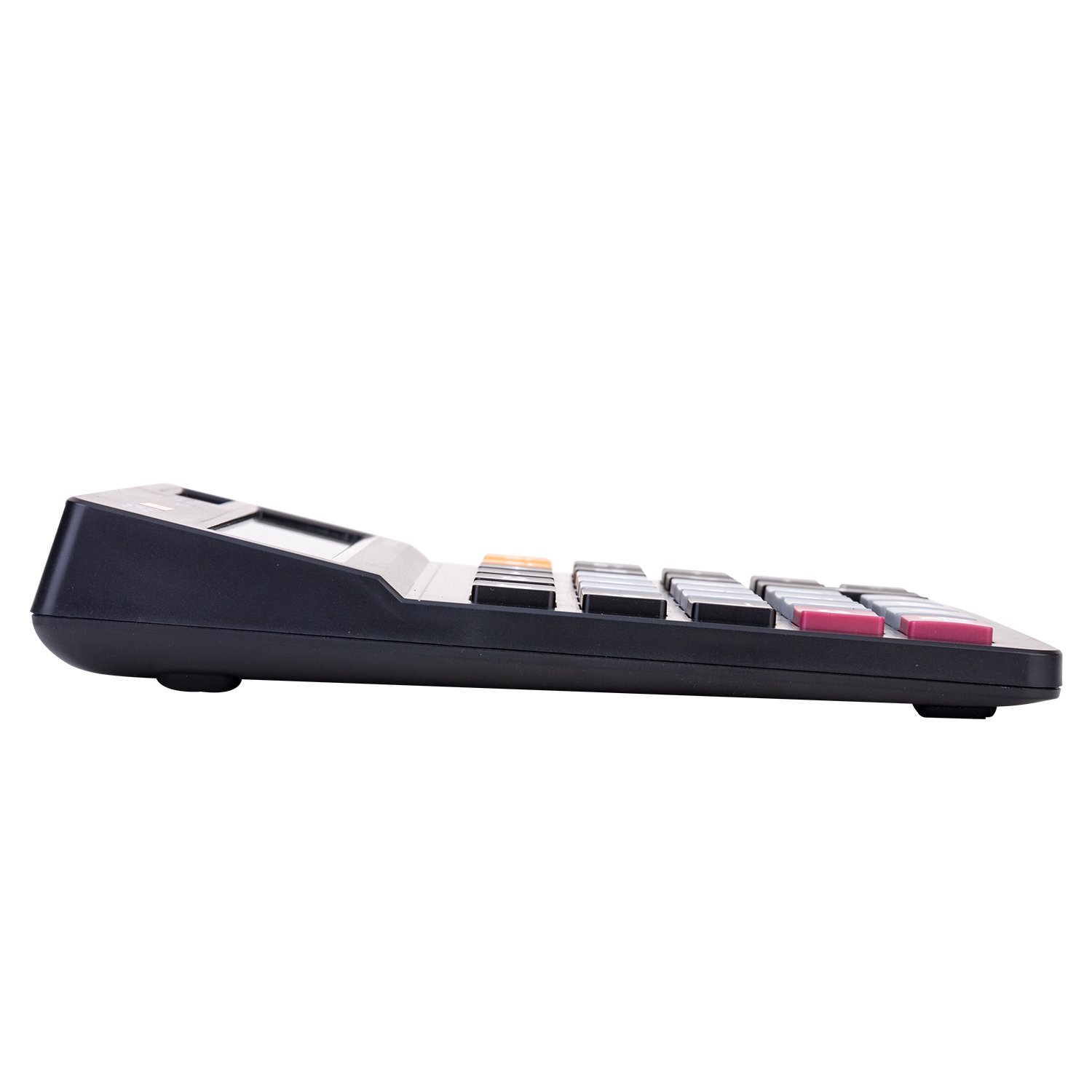 ديلي ألة حاسبة مكتبية - مصدرين طاقة - بدن بلاستيك - أزرار مراجعة - 12 خانة - أسود EM01420