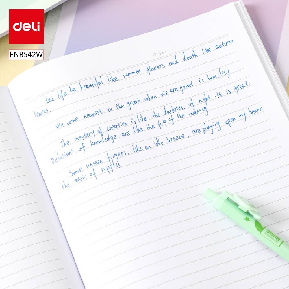 ديلي دفتر ملاحظات - بدون سلك - 179*252 - 40 صفحة - B5 - ألوان مختلفة - ENB542W