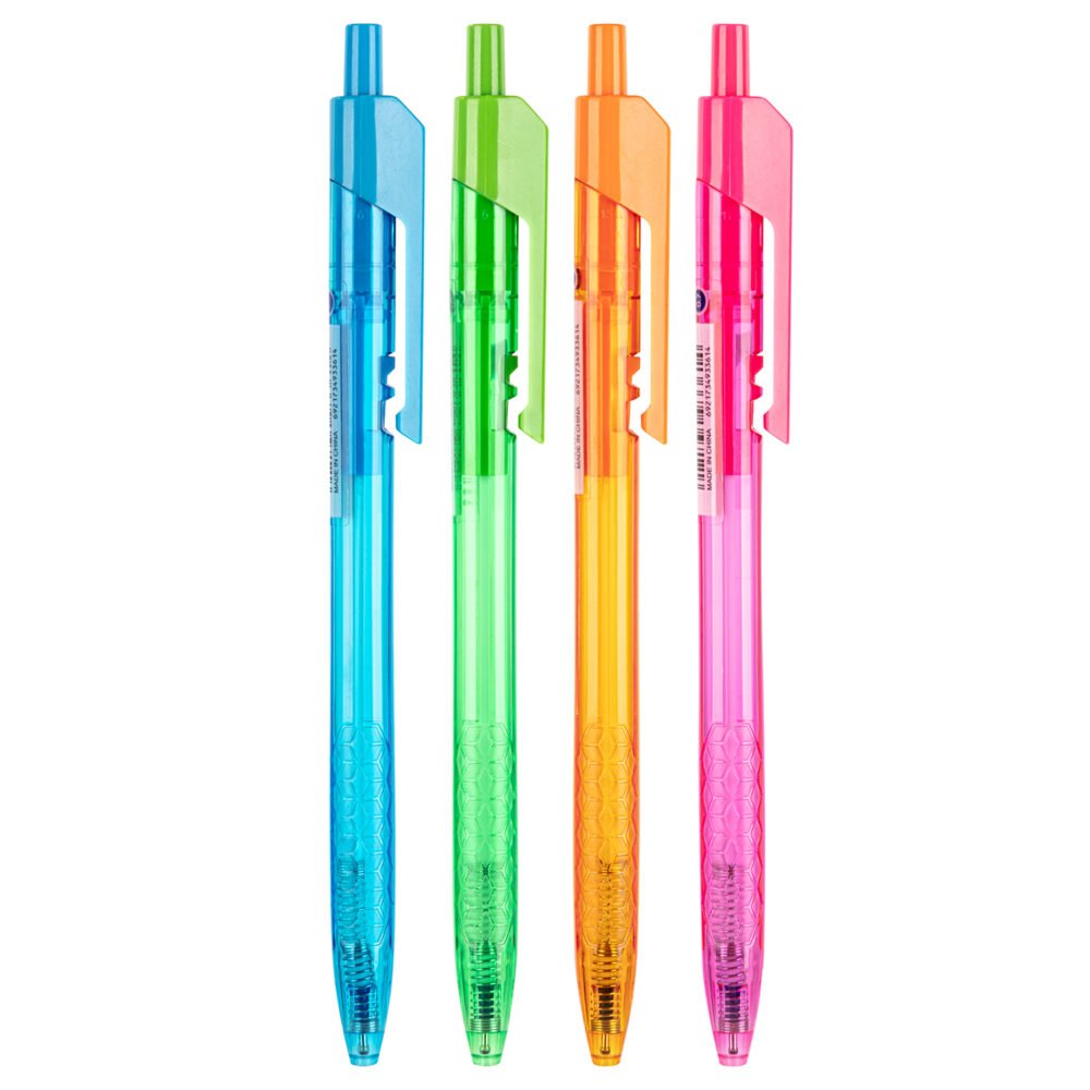 EQ02736 (1) ديلي قلم حبر جاف كباس - بدن ملون - 0.7mm - أزرق EQ02736