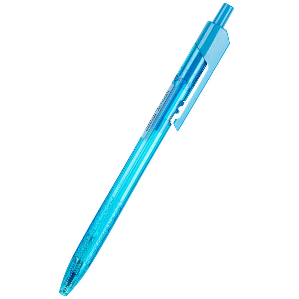 EQ02736 (2) ديلي قلم حبر جاف كباس - بدن ملون - 0.7mm - أزرق EQ02736