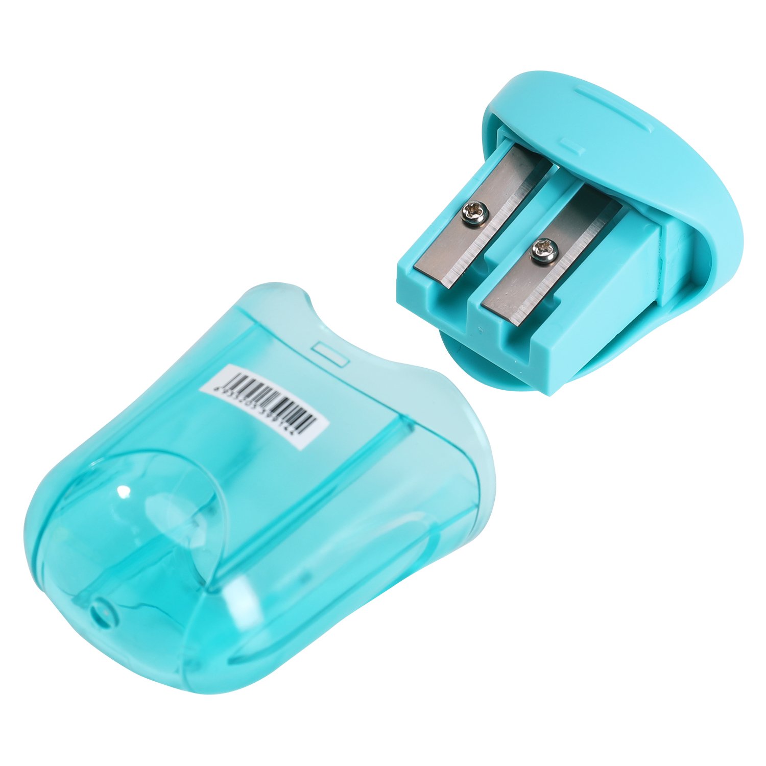 ER01100- (5) ديلي مبراة خزان مزدوجة - قياس عادي + جامبو - ألوان مختلفة Er01100