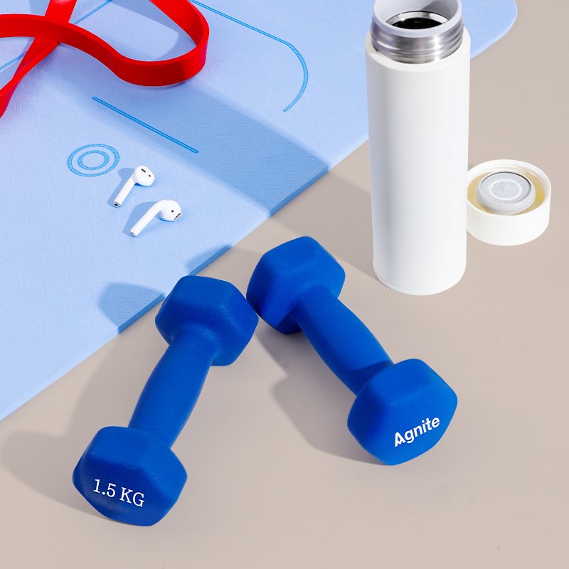 ديلي أثقال مطاطية - خفيفة الوزن ومتينة - 2 كيلو غرام - أحمر - ER083-RD