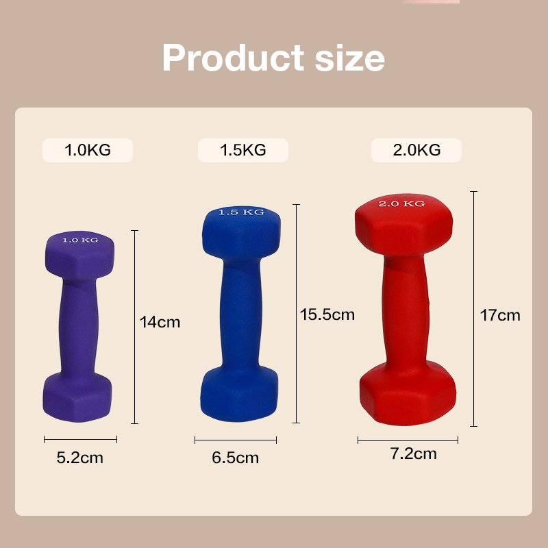 ديلي أثقال مطاطية - خفيفة الوزن ومتينة - 2 كيلو غرام - أحمر - ER083-RD