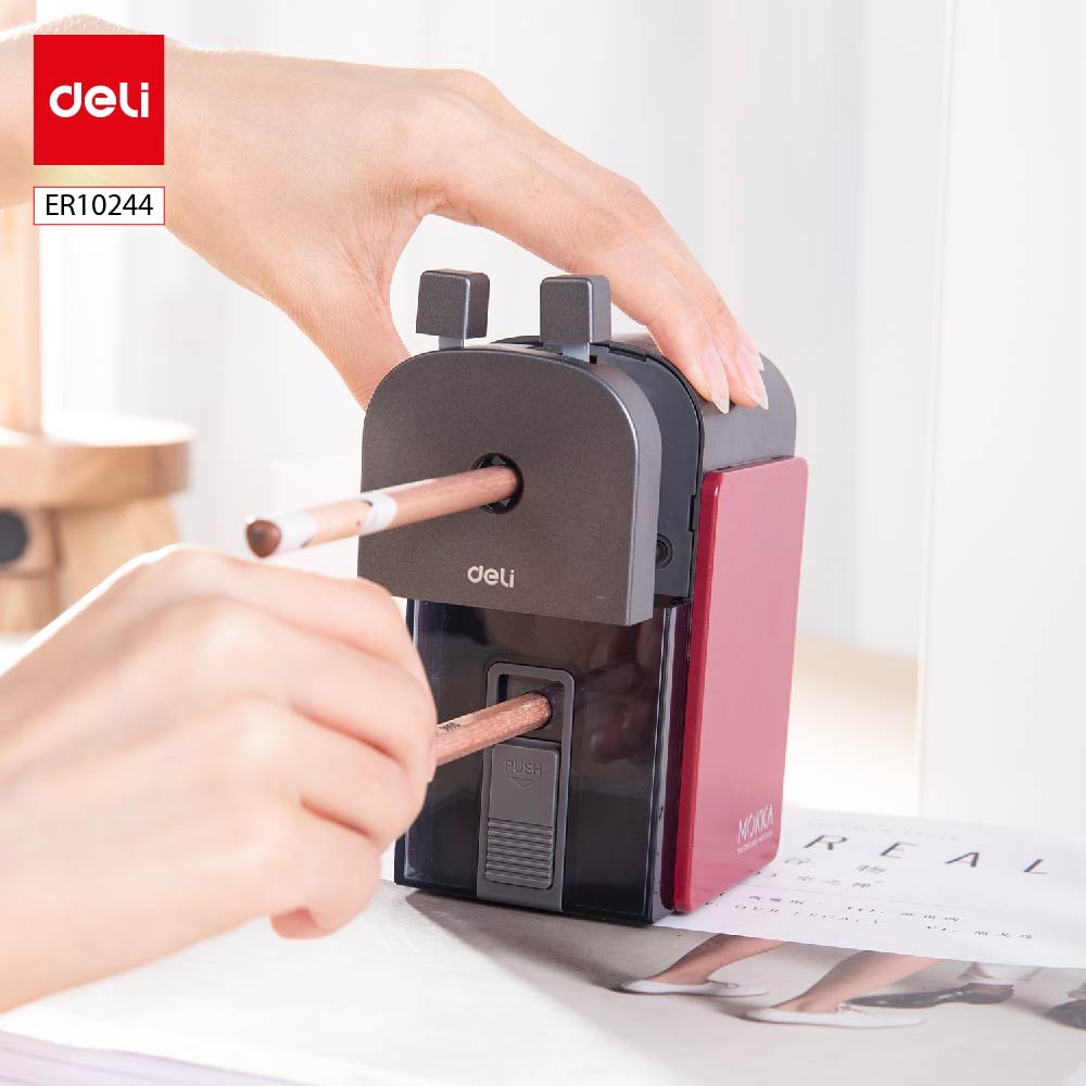 ديلي مبراة مانويل - درج خزان - قياس 83*68*134 مم - أحمر - ER10244