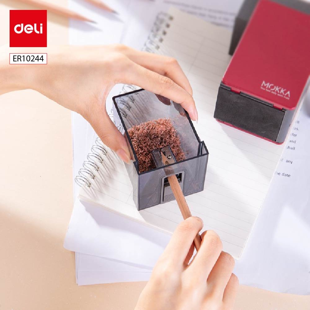 ديلي مبراة مانويل - درج خزان - قياس 83*68*134 مم - أحمر - ER10244