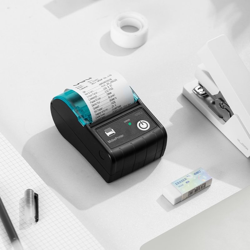 ES421 (4) ديلي طابعة إيصالات حرارية - عرض 48 مم - سرعة طباعة 60 مم/ث - دقة 203 dpi - بلوتوث - أسود ES421