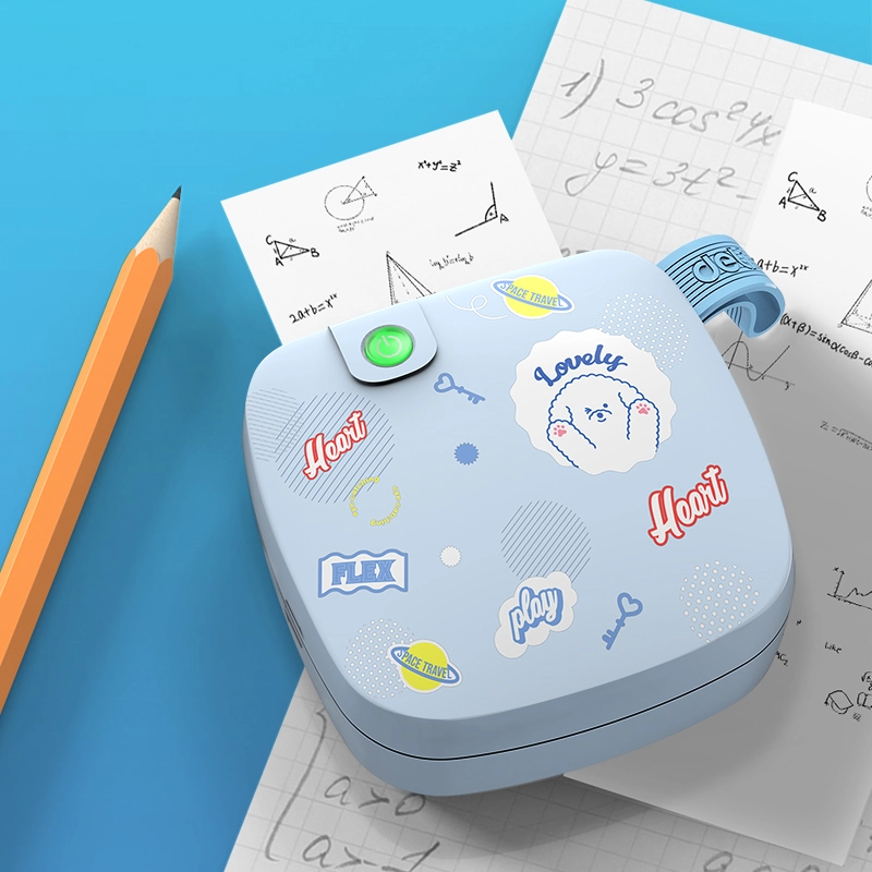 ديلي طابعة إيصالات حرارية - رسومات - عرض 48 مم - دقة 300 dpi - بلوتوث - أزرق ES502