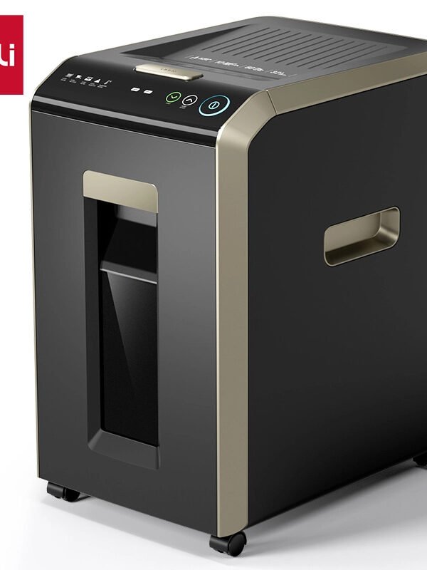 ديلي تلافة ورق قياس A4 - تلف تلقائي بخزان سعة 200 ورقة - تلف يدوي 10 ورقة معاً - أسود & ذهبي ET088