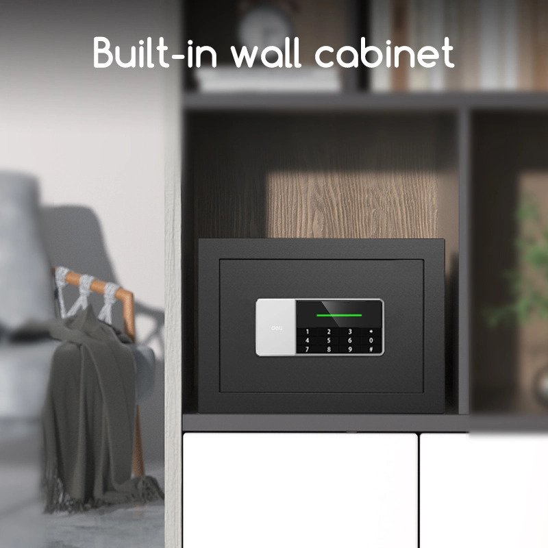 ديلي خزنة معدنية - حماية (أرقام -مفتاح) - 6.1 كغ - قياس 25*35*25 سم - أسود - ET550