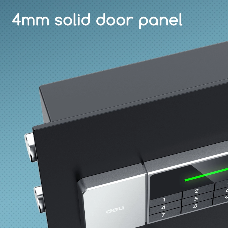 ديلي خزنة معدنية - حماية (أرقام -مفتاح) - 16.9 كغ - 45*38*32 سم - أسود - ET551