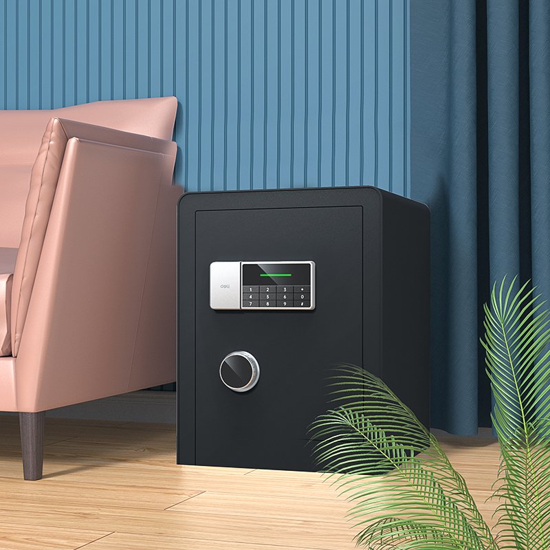 ديلي خزنة معدنية - حماية (أرقام -مفتاح) - 16.9 كغ - 45*38*32 سم - أسود - ET551