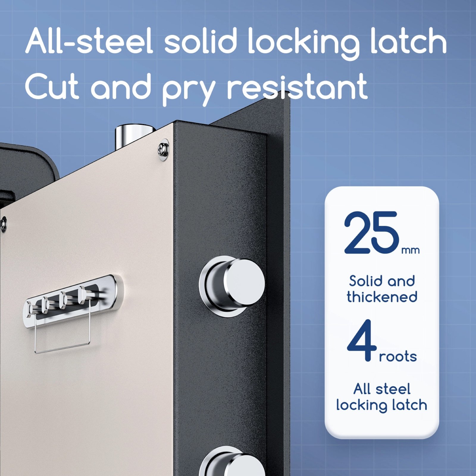 ديلي خزنة معدنية - حماية (أرقام -مفتاح) -21.1 كغ - قياس 38*36*60 سم - أسود - ET552