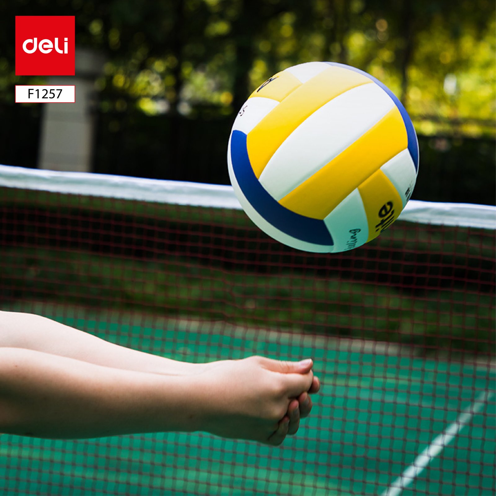 ديلي الكرة طائرة - نمرة 4 - أحمر + أصفر + أزرق - F1257