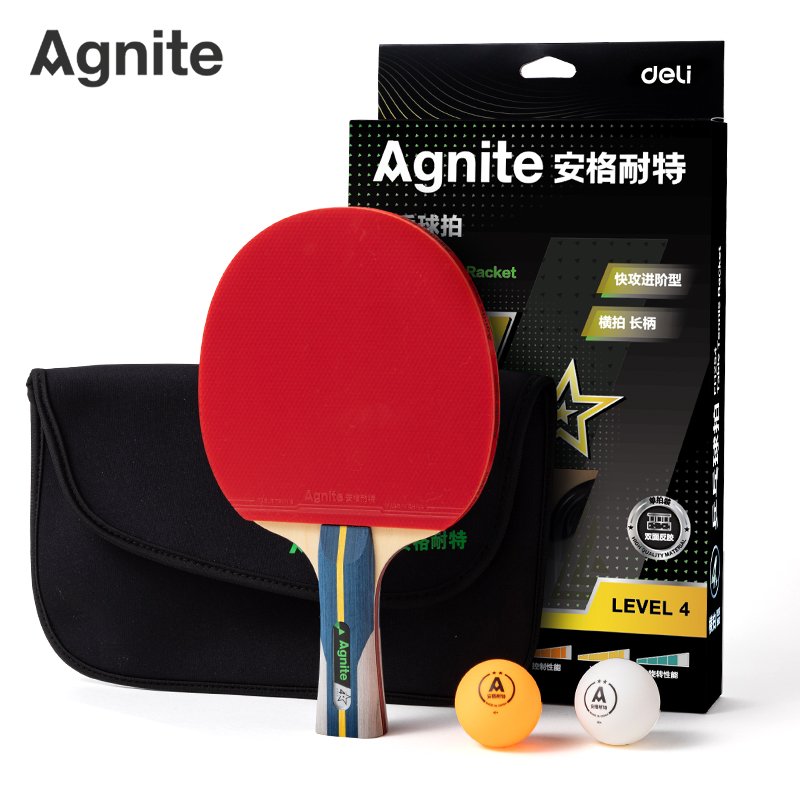 ديلي مضرب تنس الطاولة - مع ملحقات - أربع نجوم - ألوان مختلفة - FH254