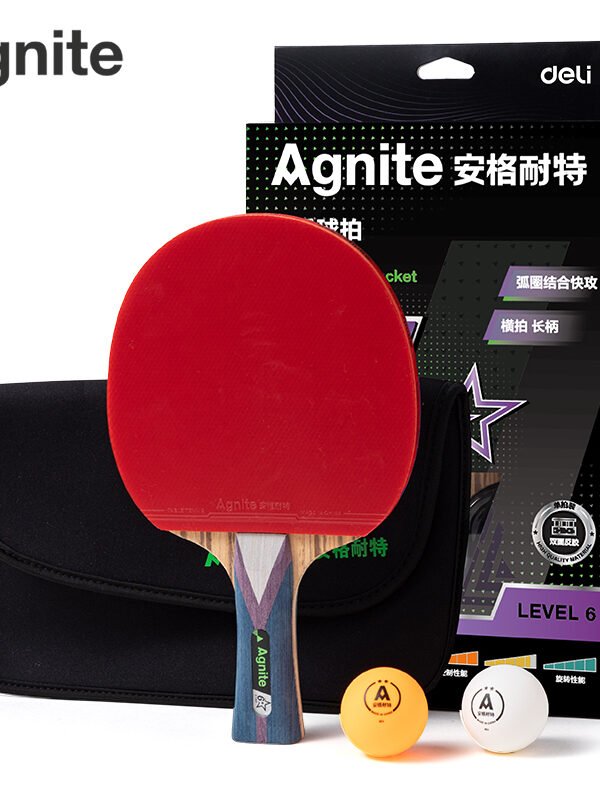 ديلي مضرب تنس الطاولة - مع ملحقات - ست نجوم - ألوان مختلفة - FH256