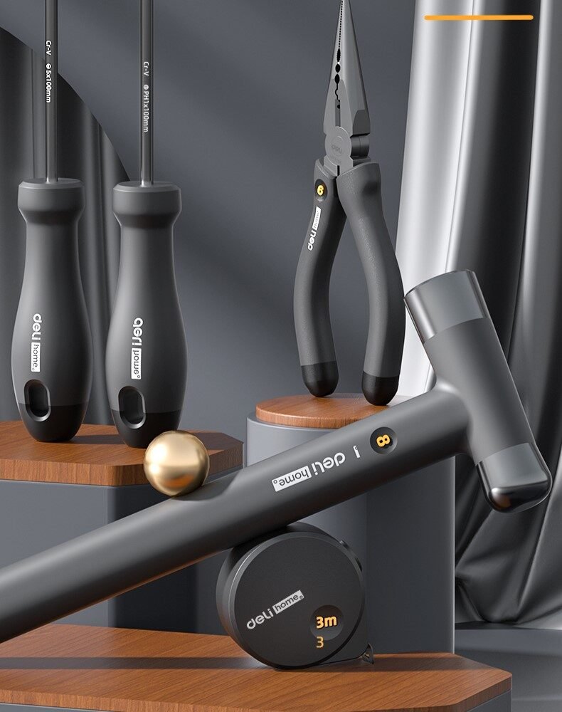 ديلي مجموعة مفكات صناعية - أسود - HT0006