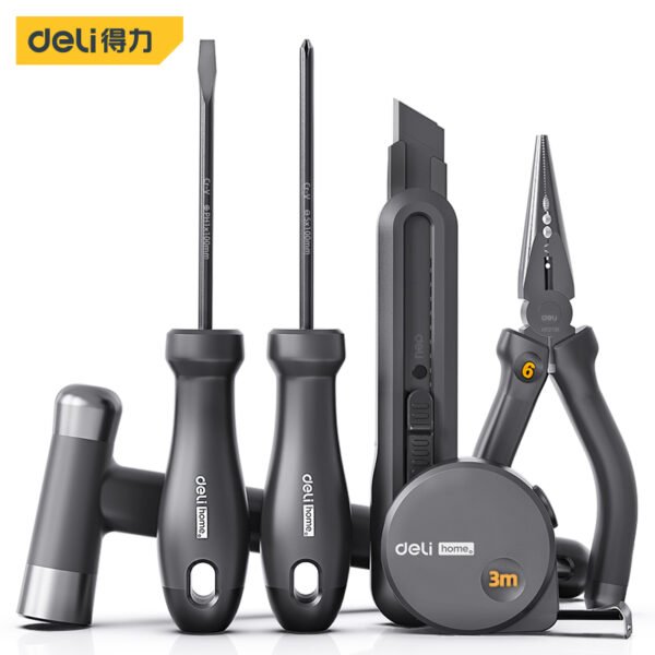 HT0006 (11) ديلي مجموعة مفكات صناعية - أسود - HT0006