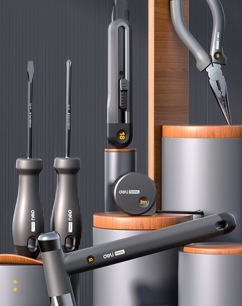 ديلي مجموعة مفكات صناعية - أسود - HT0006