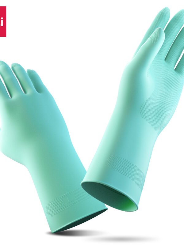 ديلي قفازات أعمال منزلية - قياس وسط - أخضر - LQ620