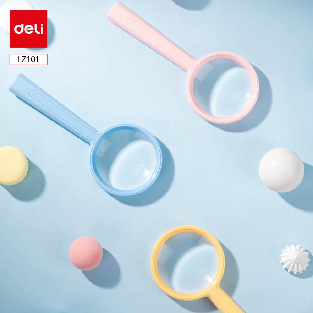 ديلي عدسة مكبرة - قياس 67*160*19 مم - أصفر/ أزرق/زهر - LZ101