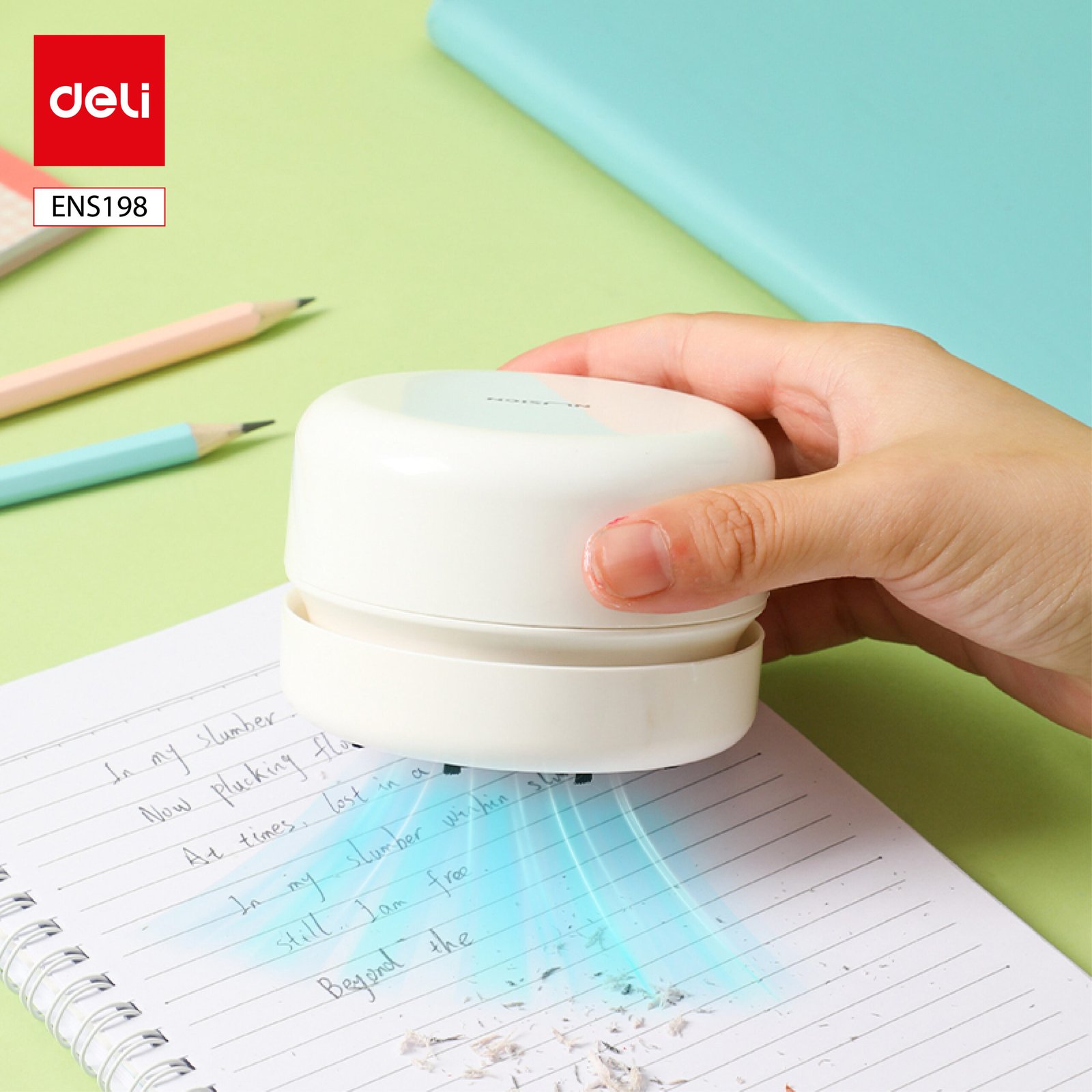 ديلي منظف ​​سطح المكتب - 89×89×67.5 مم - أبيض - ENS198