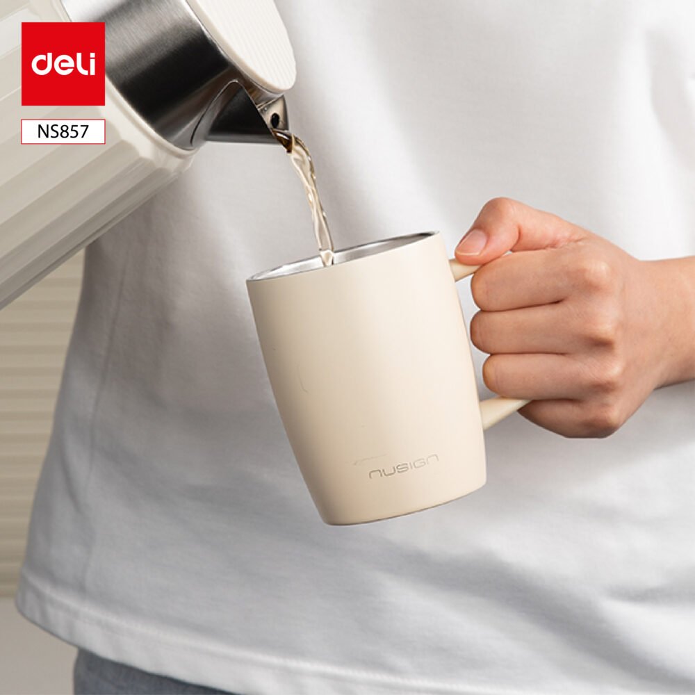 ديلي كوب معدني - مقادم للصدا - 400 مل - أخضر/ رمادي/ أبيض - NS857