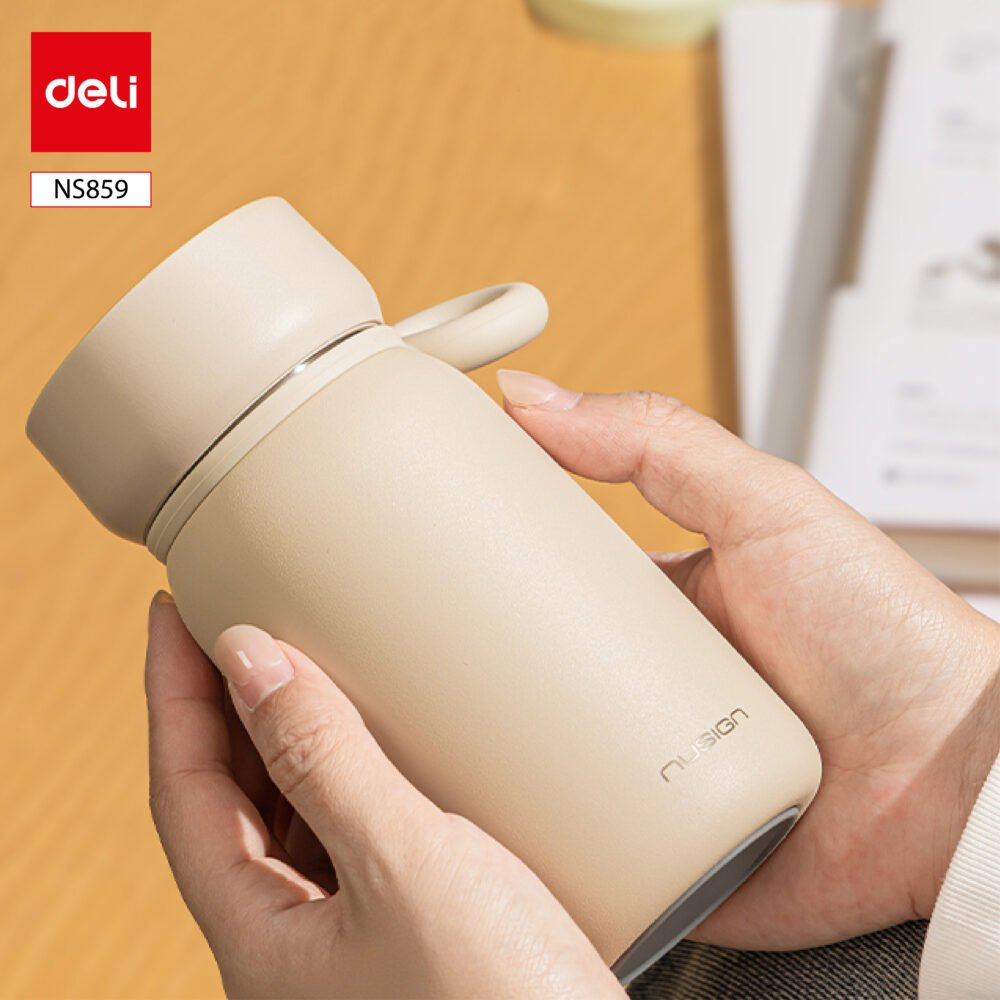 ديلي مطرة حافظة حرارة - خفيفة الوزن - 330 مل -زهر/ بني/ أسود/ أبيض - NS859