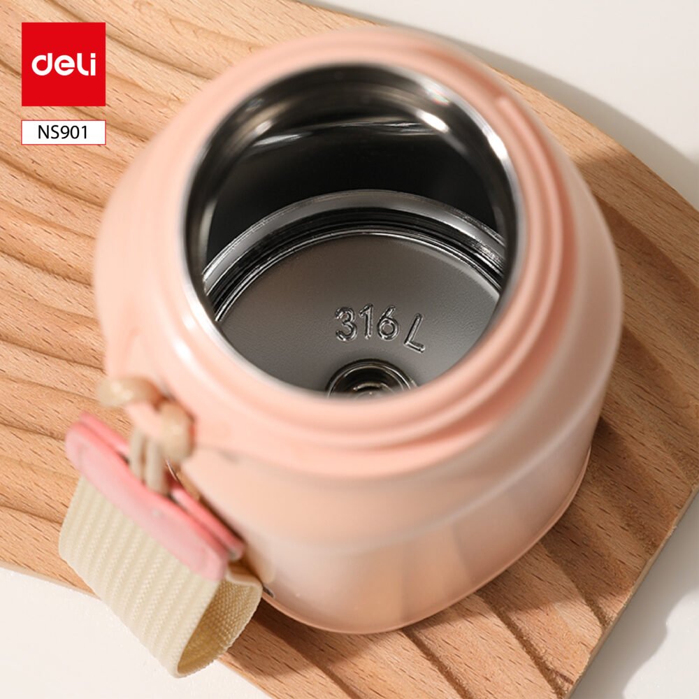 ديلي مطرة حافظة حرارة - 6 ساعات - 380 مل - زهر/ أزرق - NS901