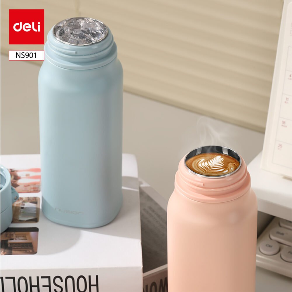 ديلي مطرة حافظة حرارة - 6 ساعات - 380 مل - زهر/ أزرق - NS901