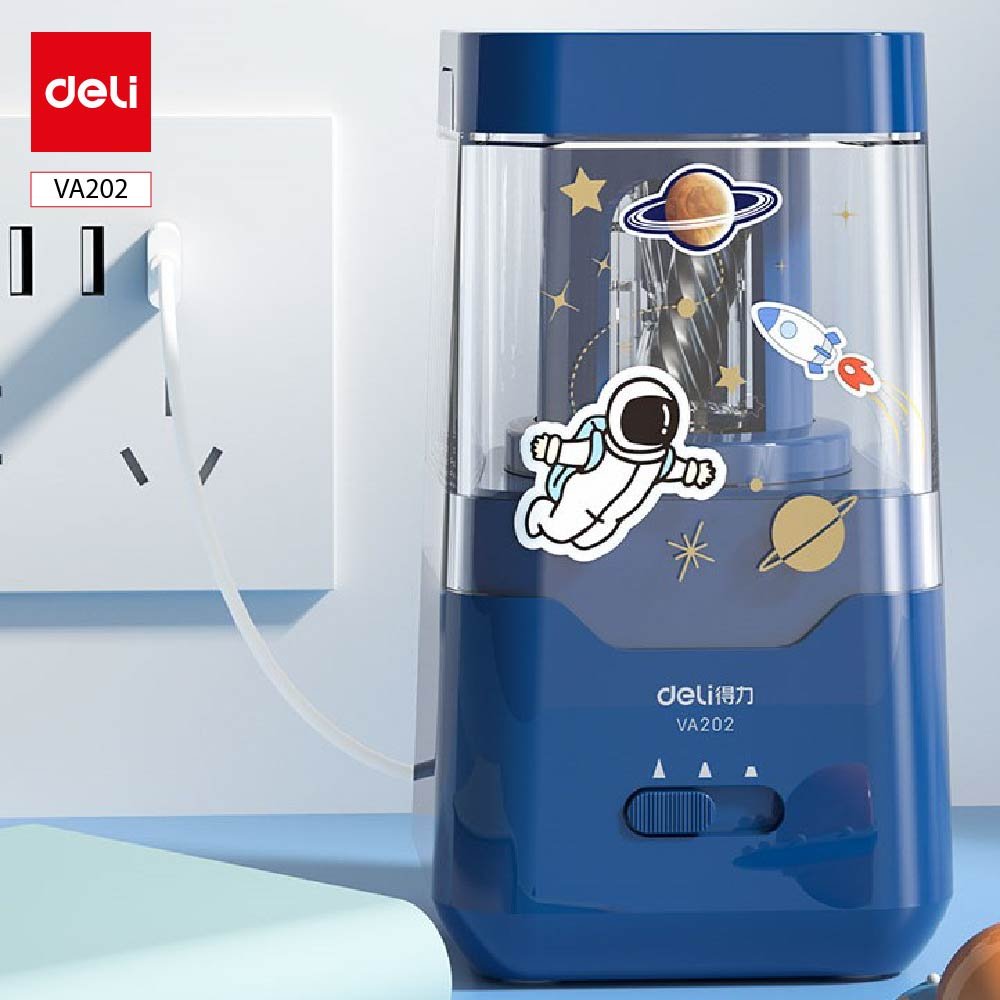 ديلي مبراة كهربائية مع خزان - قياس 6.9-8 مم - أزرق - VA202