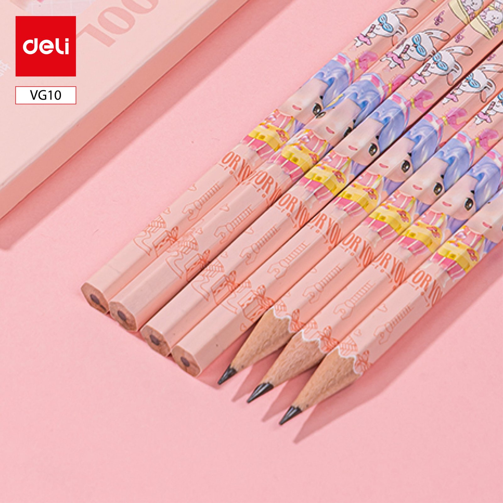 ديلي مجموعة هدية - قرطاسية مدرسية - (مبراة كهربائية*1، مكنسة كهربائية مكتبية*1، ممحاة كهربائية) - زهر - VG10