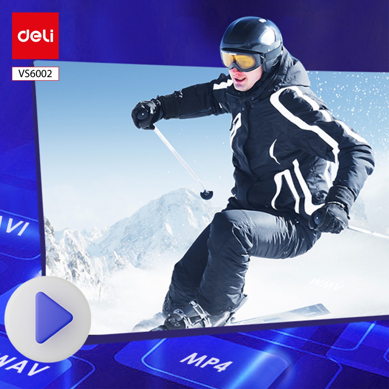 ديلي جهاز إسقاط ( بروجيكتور ) - رمادي - VS6002