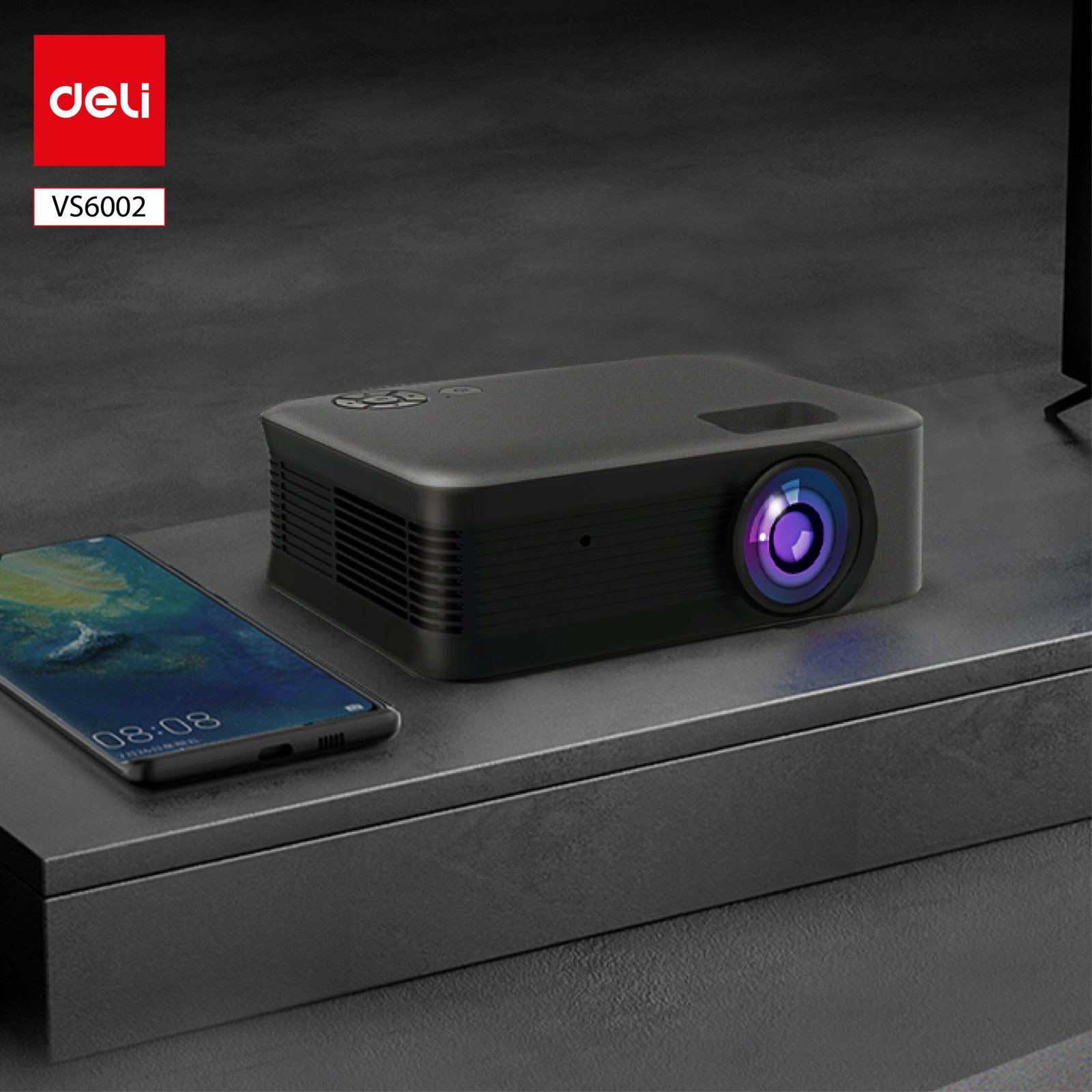 ديلي جهاز إسقاط ( بروجيكتور ) - رمادي - VS6002