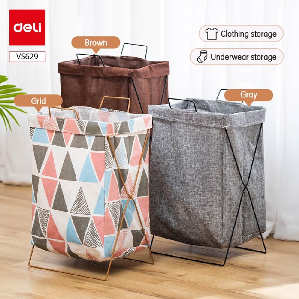 ديلي سلة ملابس - قياس 36*29*56 - أشكال مطبوعات بألوان مختلفة - VS629