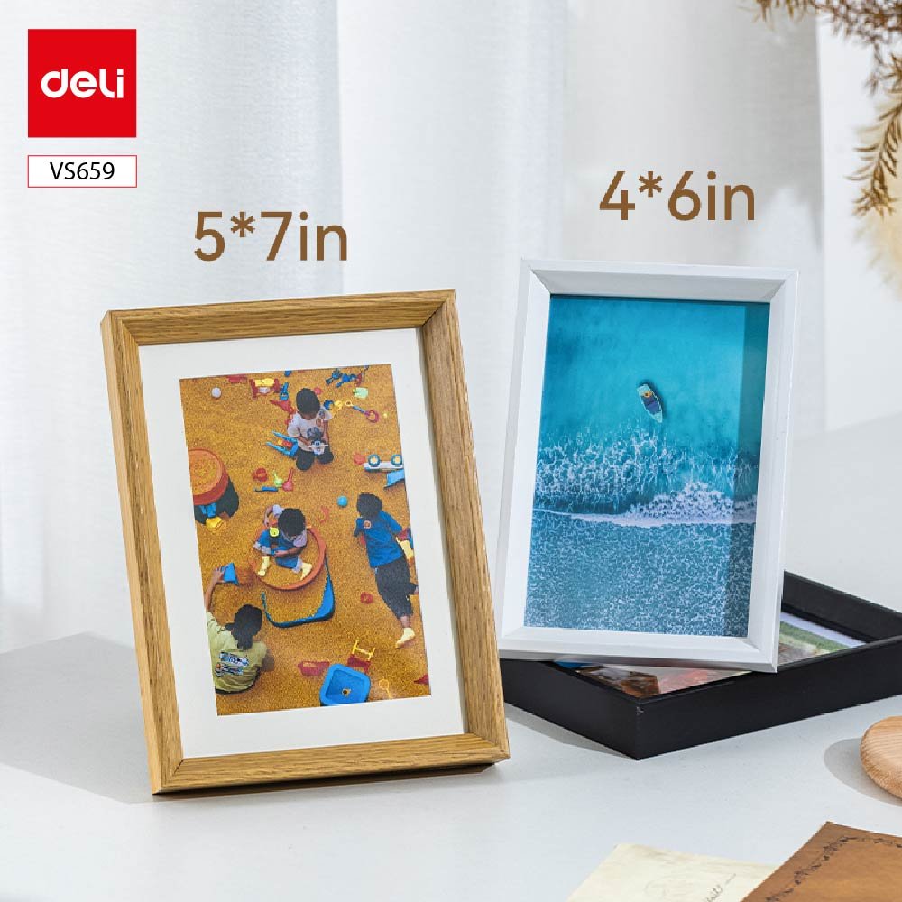 VS659 (2) ديلي برواز صور خشبي - مع قاعدة للتثبيت - 7*5 - VS659