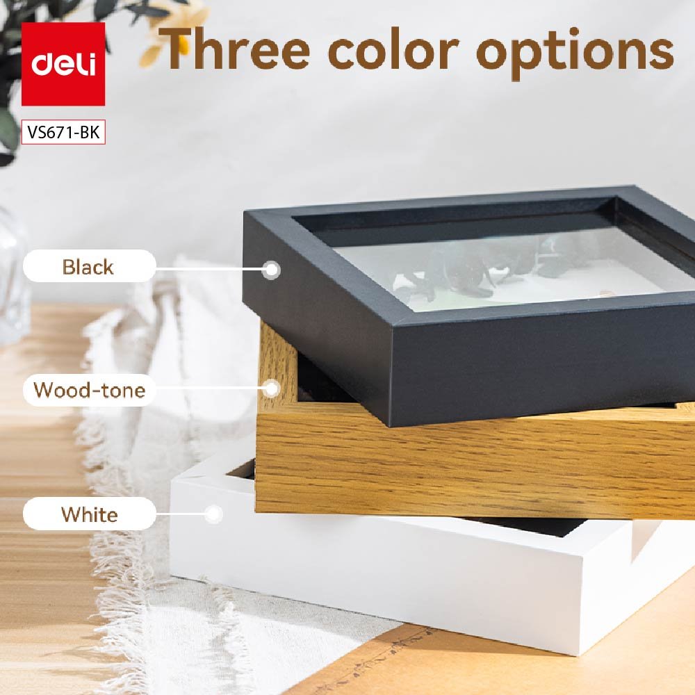 VS671-BK (2) ديلي برواز صور - مع قاعدة للتثبيت - 8*8 - أسود - VS671-BK