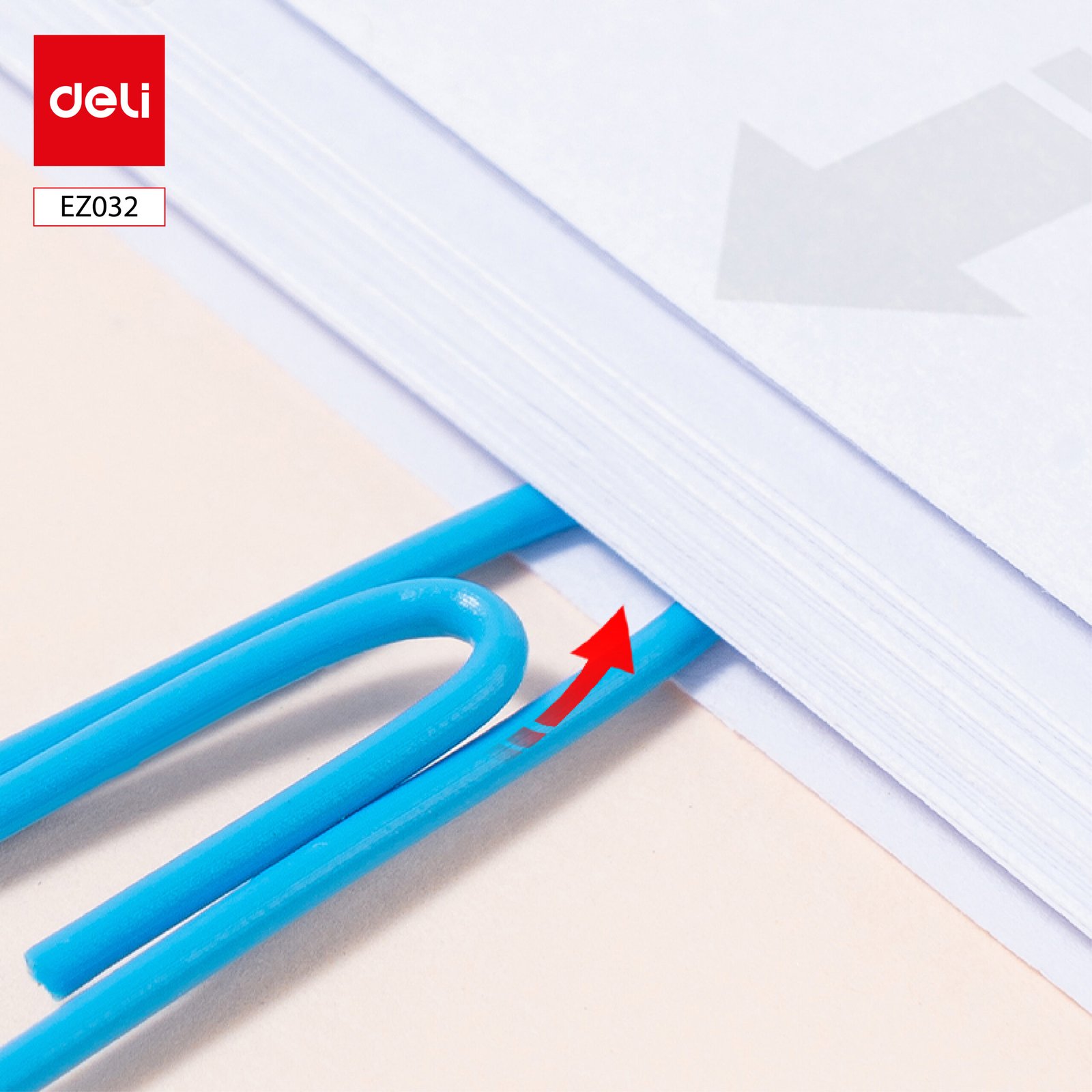 ديلي مشبك ورق - شكل مثلث 28 مم، 100 قطعة - أبيض/برتقالي/أحمر/أخضر/أزرق فاتح/أزرق - EZ032