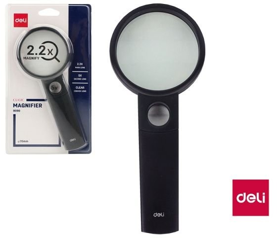 ديلي عدسة مكبرة - 2.2 مرة (5 مرات)، φ70 مم - أسود - E9090