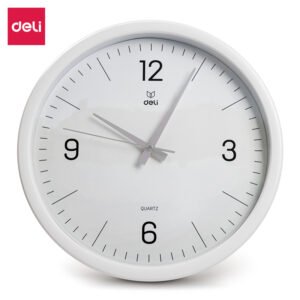 ديلي ساعة جدارية - 37 سم - أبيض - 9006S-WH