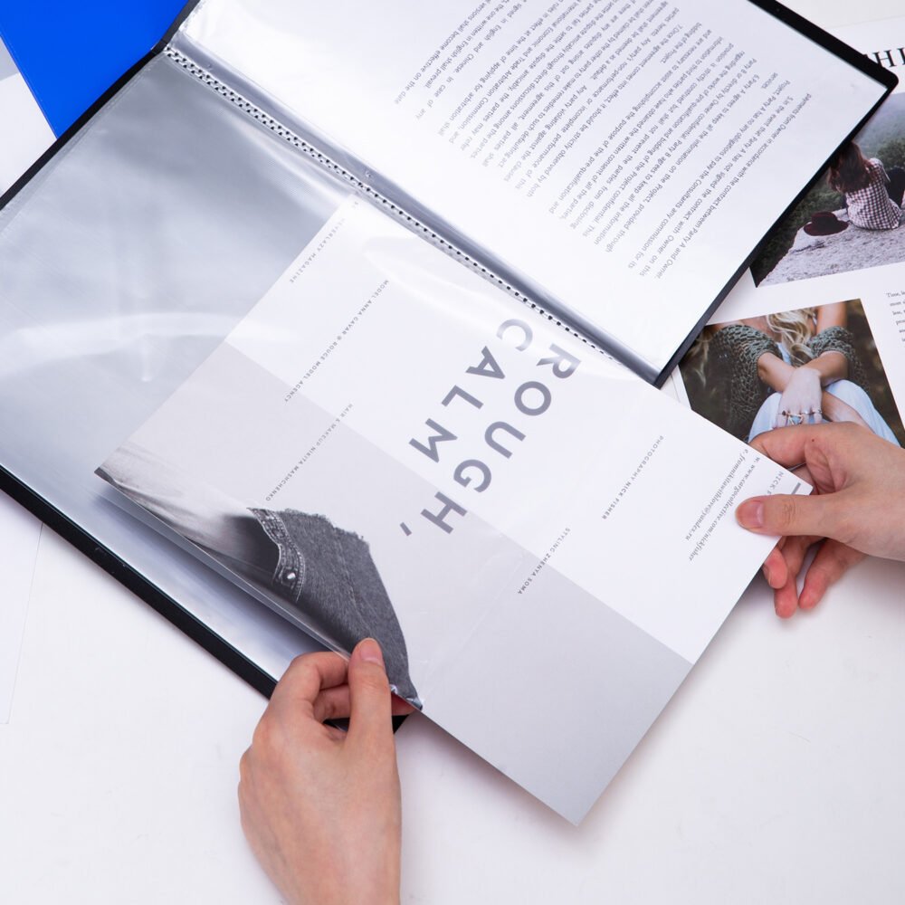 E38148 (10) ديلي مصنف كتاب صناعي - 60 صفحة - قياس A4 - أسود ، أزرق - E38148