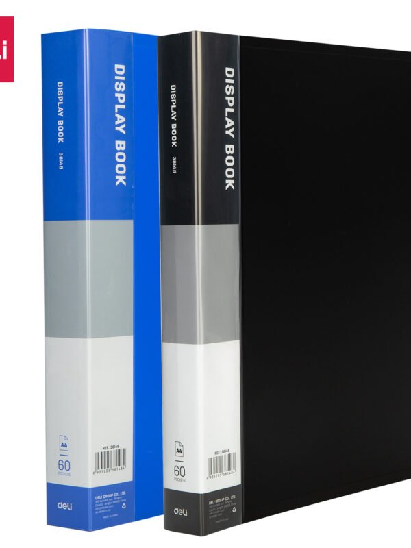 ديلي مصنف كتاب صناعي - 60 صفحة - قياس A4 - أسود ، أزرق - E38148