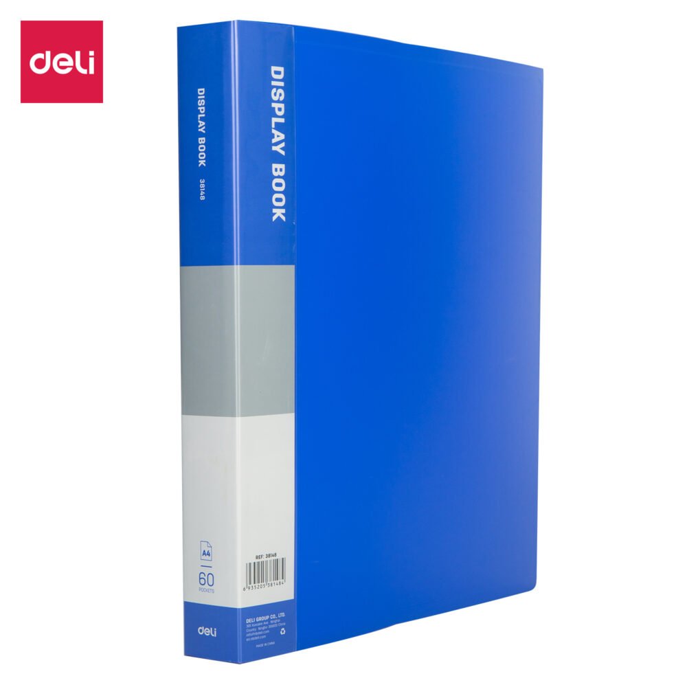 E38148 (8) ديلي مصنف كتاب صناعي - 60 صفحة - قياس A4 - أسود ، أزرق - E38148