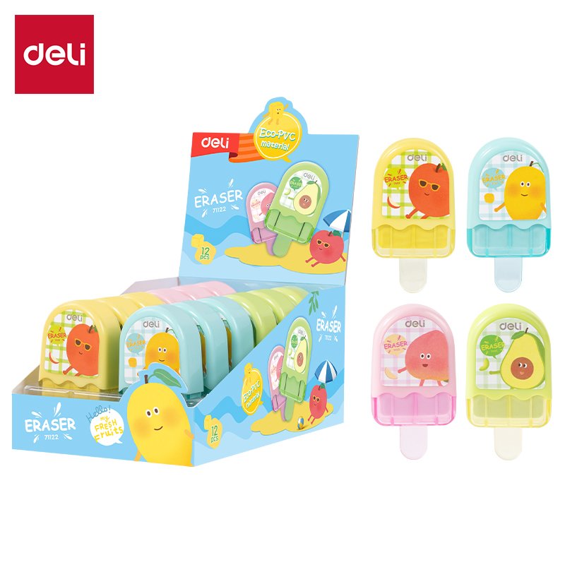 E71122 (5) ديلي ممحاة - قياس 60*30*15 مم - ألوان مختلفة - E71122